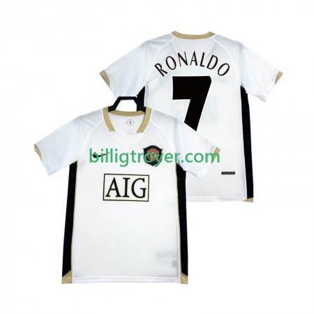 Billige Fotballdrakter Manchester United RONALDO 7 Retro Bortedraktsett 2006-2007 Kortermet